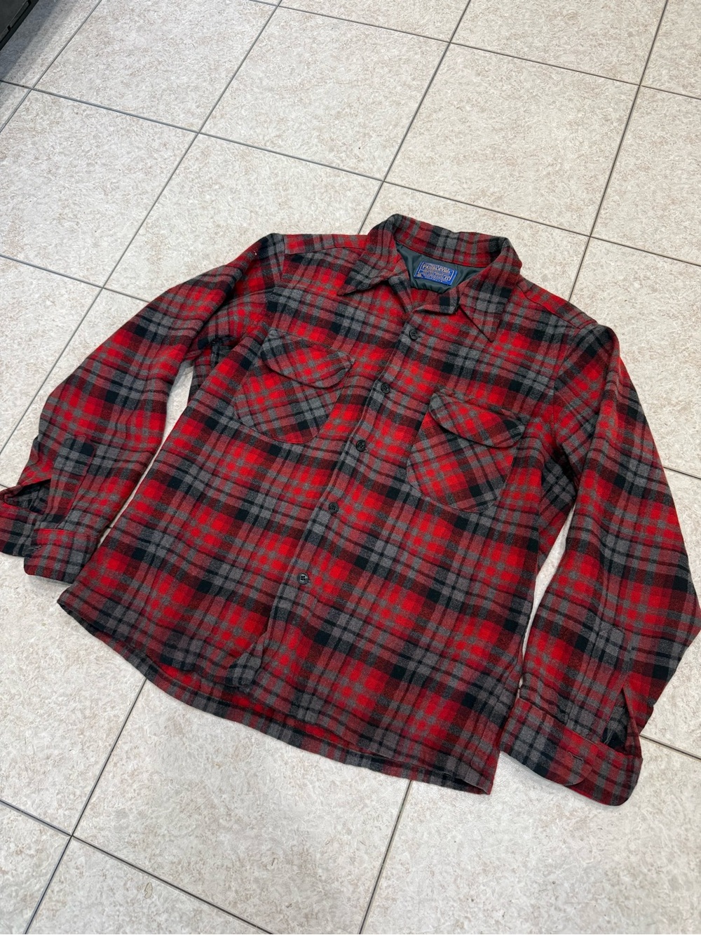 Pendleton Vintage Loop Plaid Wool Shirt